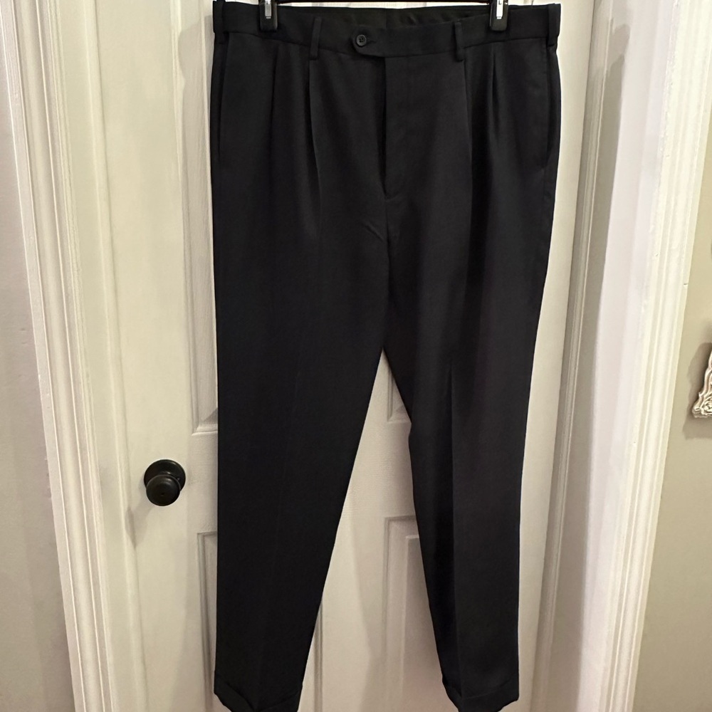 Savane Black Dress Pants Modern Tailored Fit